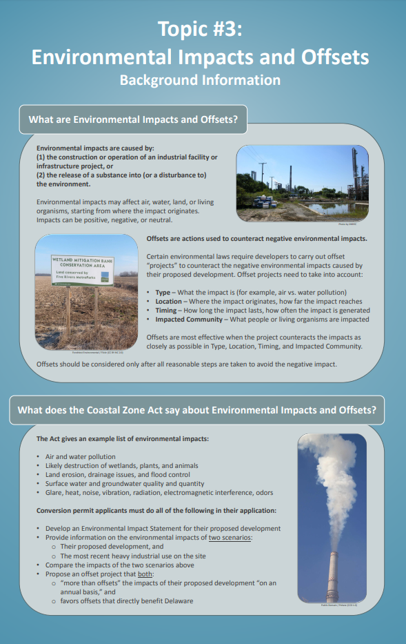 CZCPA Environmental Impacts and Offsets